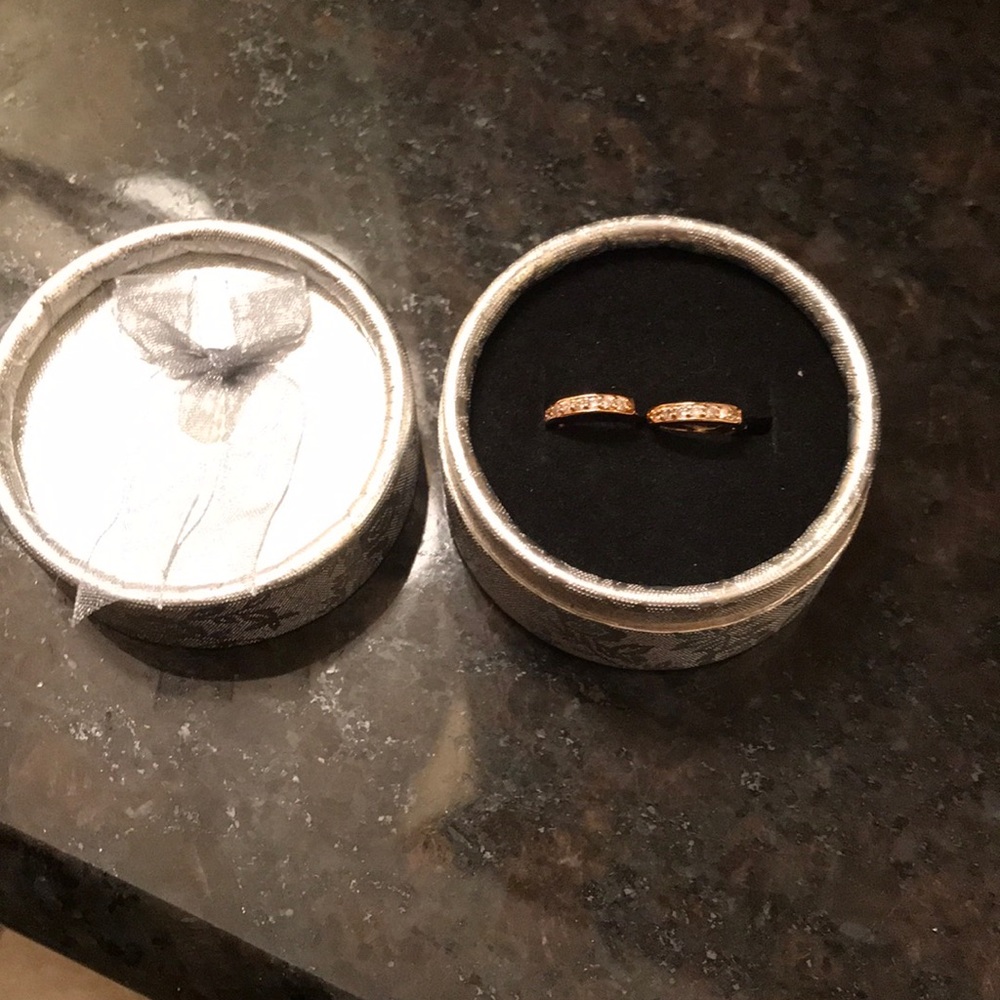 Gold Huggies! Earrings.